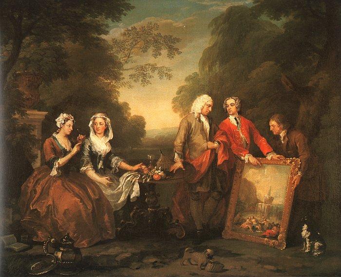 William Hogarth The Fountaine Family oil painting image